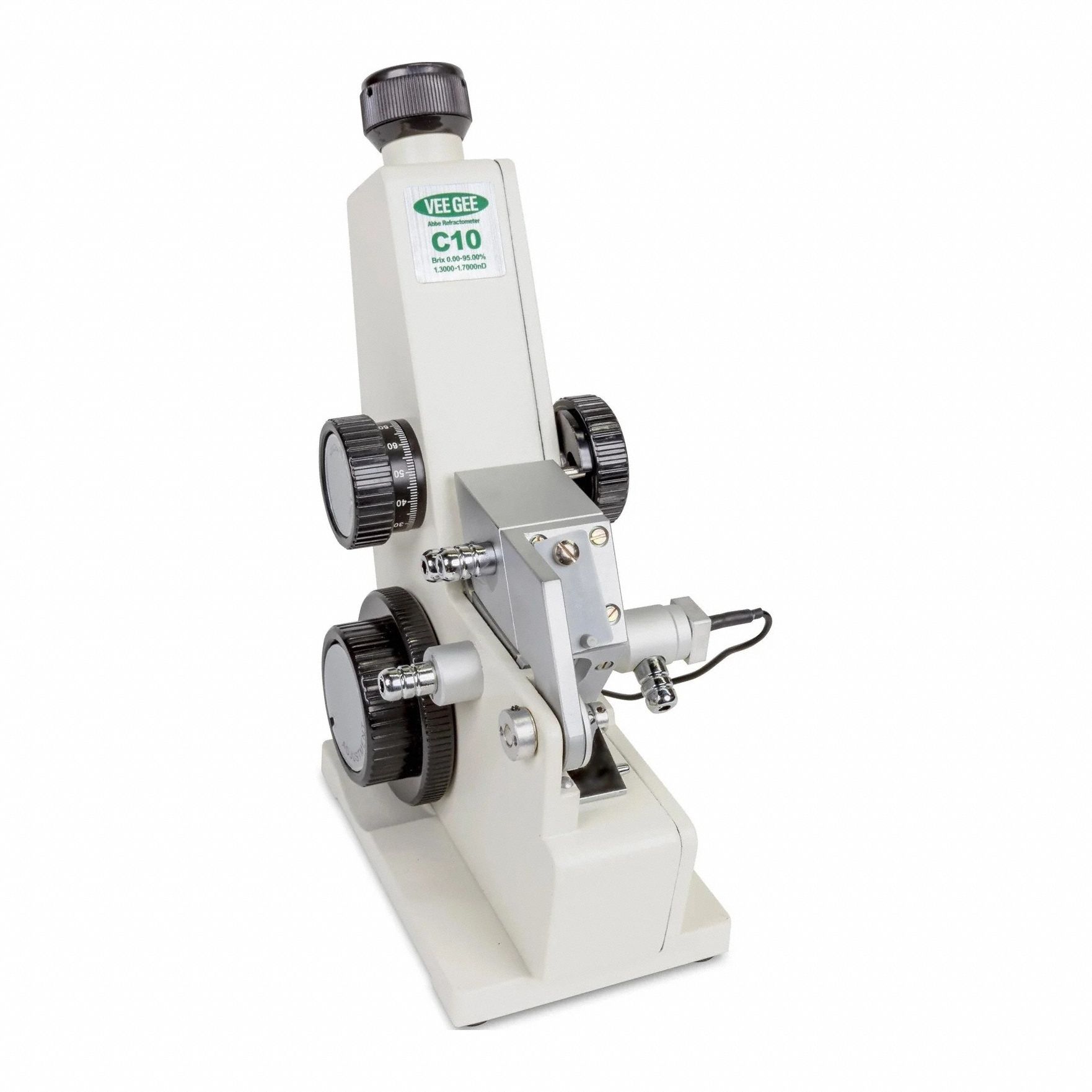 Refractometer: Brix/Refractive Index, +/-0.0003 RI/+/-0.15 Brix, Manual, Digital, +/-1°C