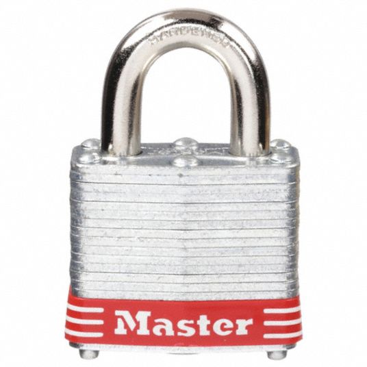 MASTER LOCK, Keyed Alike, Steel, Lockout Padlock 9RZ323KARED0630
