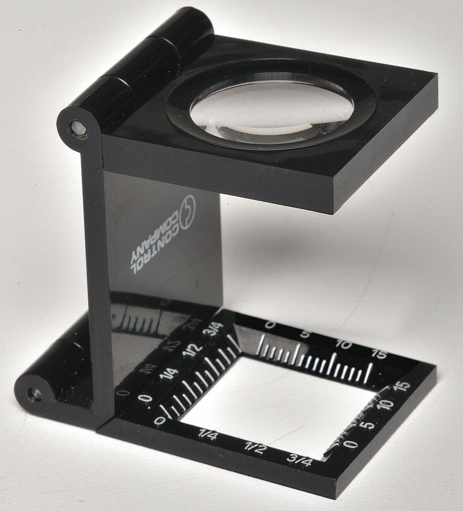CONTROL COMPANY FoldUp Magnifier, Power 7X, Lens Diameter 0.88 in
