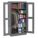 STORAGE CABINET, 36 IN X 18 IN X 72 IN, 5 SHELVES, SWING HANDLE/KEYED, 24 GA PANEL, ADJUSTABLE