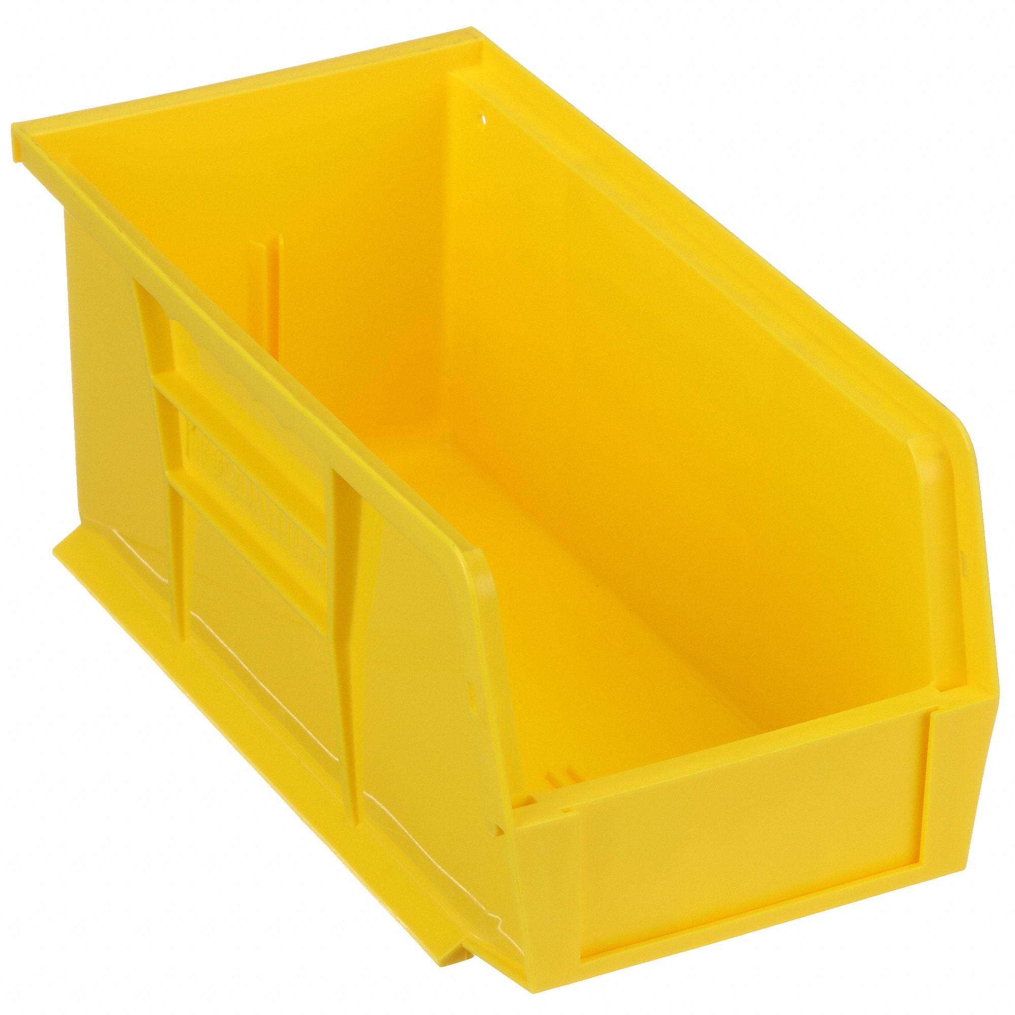 Hang and Stack Bin: 5 1/2 in x 10 7/8 in x 5 in, Yellow, 30 lb Load Capacity