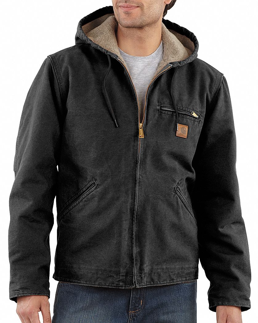 CARHARTT Jacket - 9KEP8|J141 BLK REG XLG - Grainger