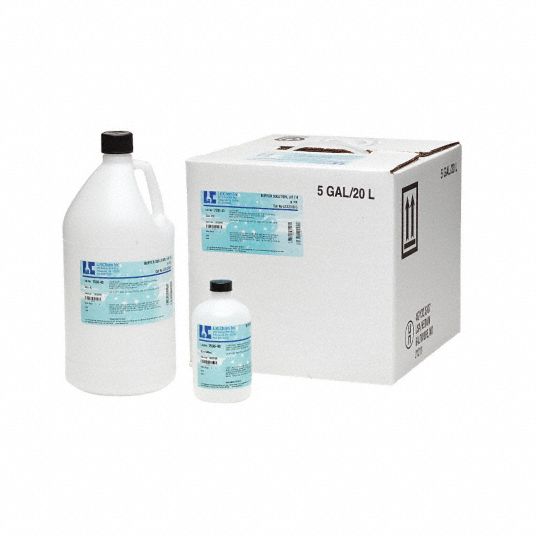 LABCHEM Buffer Solution, Red, pH 4.0, 500mL 8NLK0LC122801 Grainger