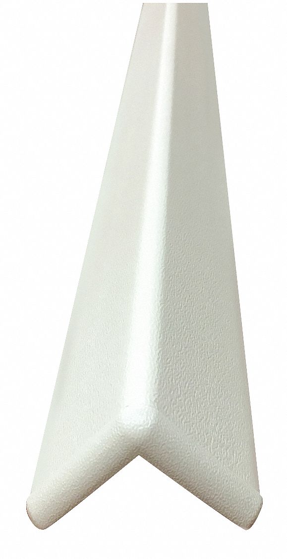 Corner Guard Ivory Textured Vinyl 4 ft H