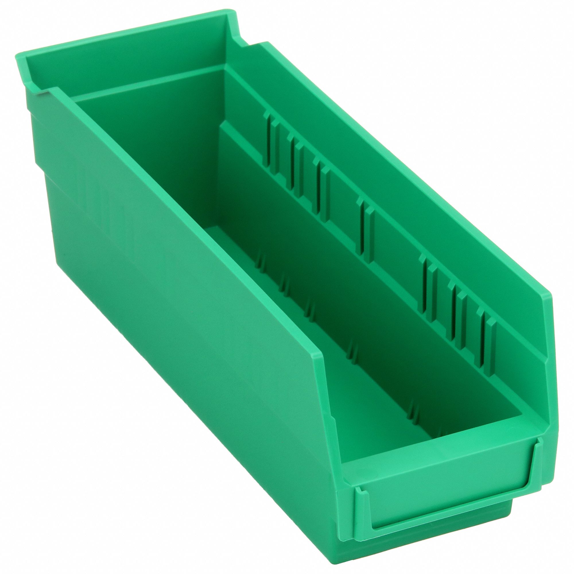 SHELF BIN,11-5/8L X 4-1/8W,GREEN