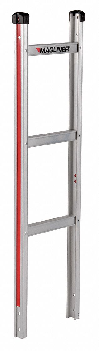 STRAIGHT BACK FRAME FOR HAND TRUCKS, 39 IN OVERALL H, 39 IN X 11 IN X 1½ IN, ALUMINUM