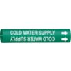 Cold Water Supply Snap-On Pipe Markers