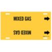 Mixed Gas Strap-On Pipe Markers