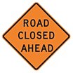Road Closed Ahead Signs image