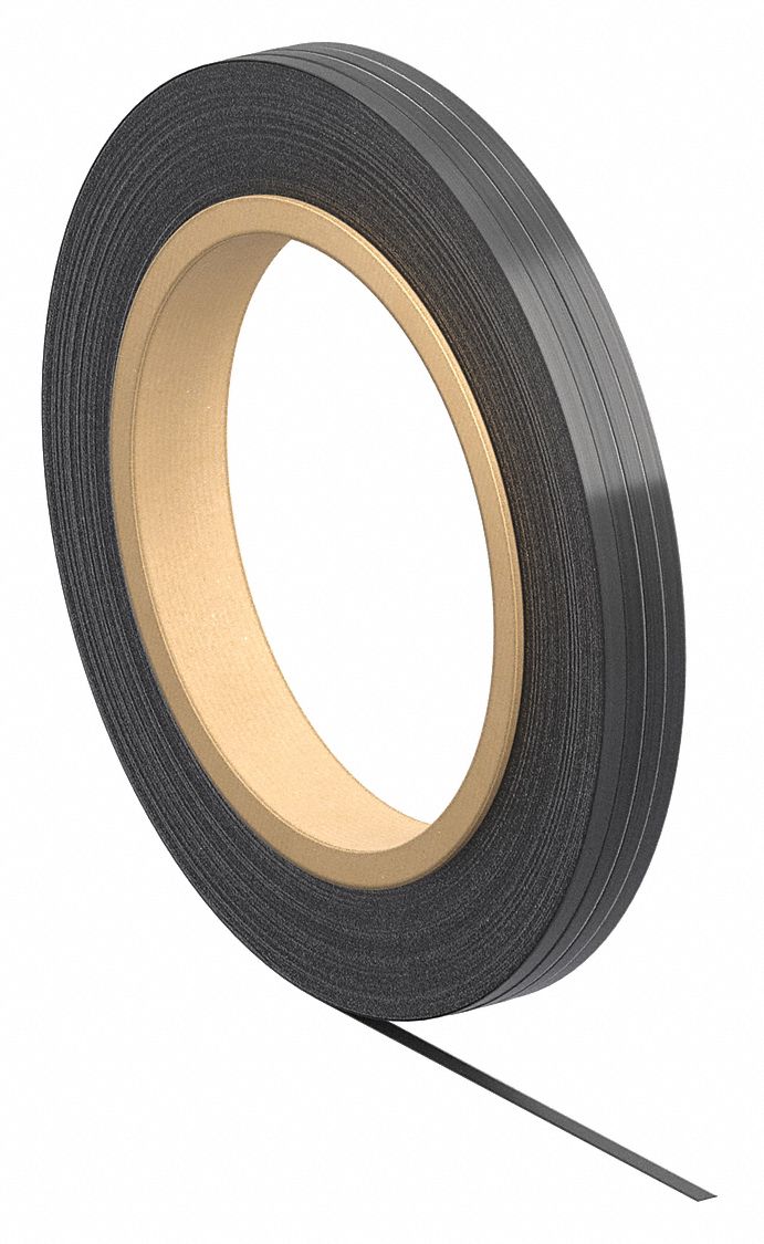 Plastic Strapping: 5/8 in Strapping Wd, 0.02 in Thick, 750 lb Break Strength, Black