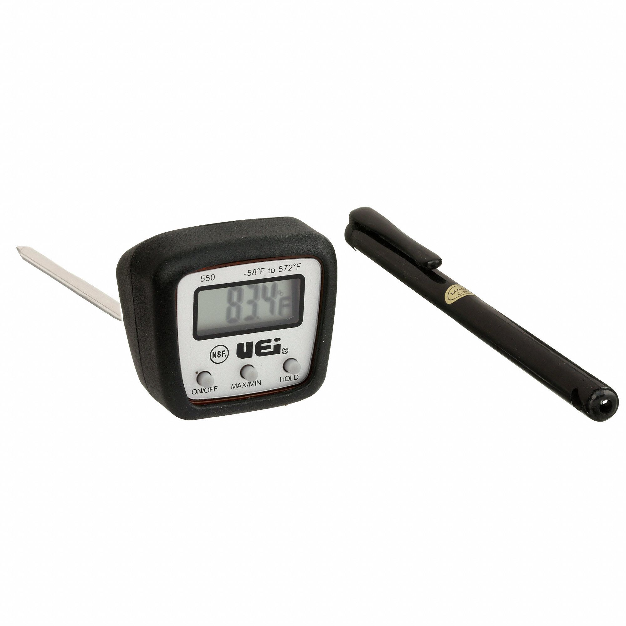 UEI TEST INSTRUMENTS Item Digital Pocket Thermometer, Top Reading T