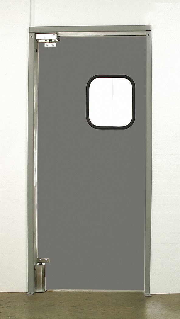 9UKM0 - Commercial Impact Door 7 x 4 ft Gray