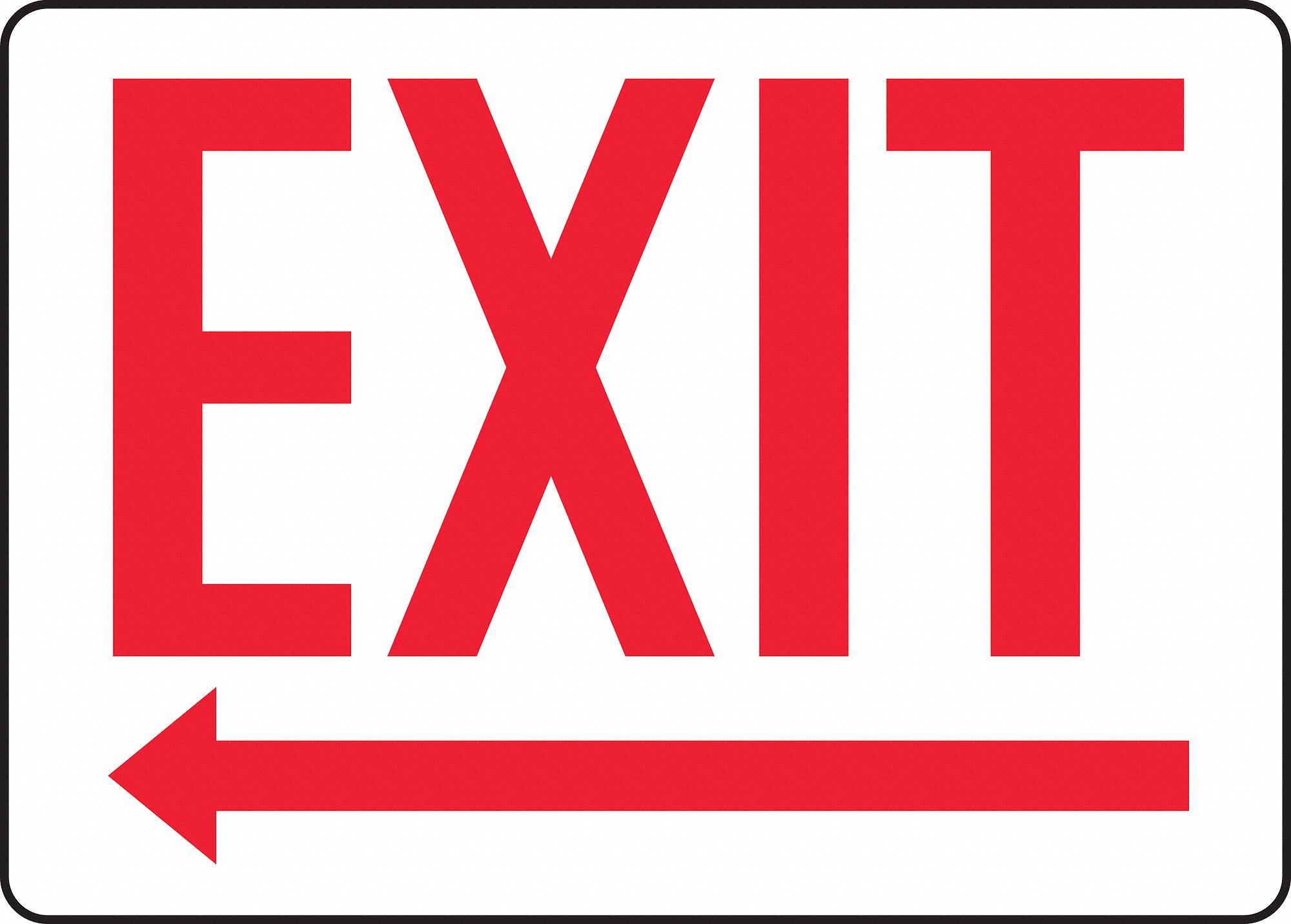 Aluminum, Exit Sign, 14