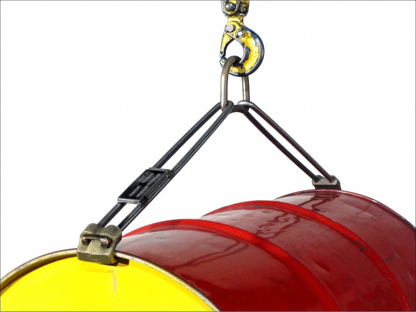 Drum Lifting Hook: 2 Grip Points, For 55 gal Drum Capacity, Metal, 1, 000 lb Wt Capacity, Rim
