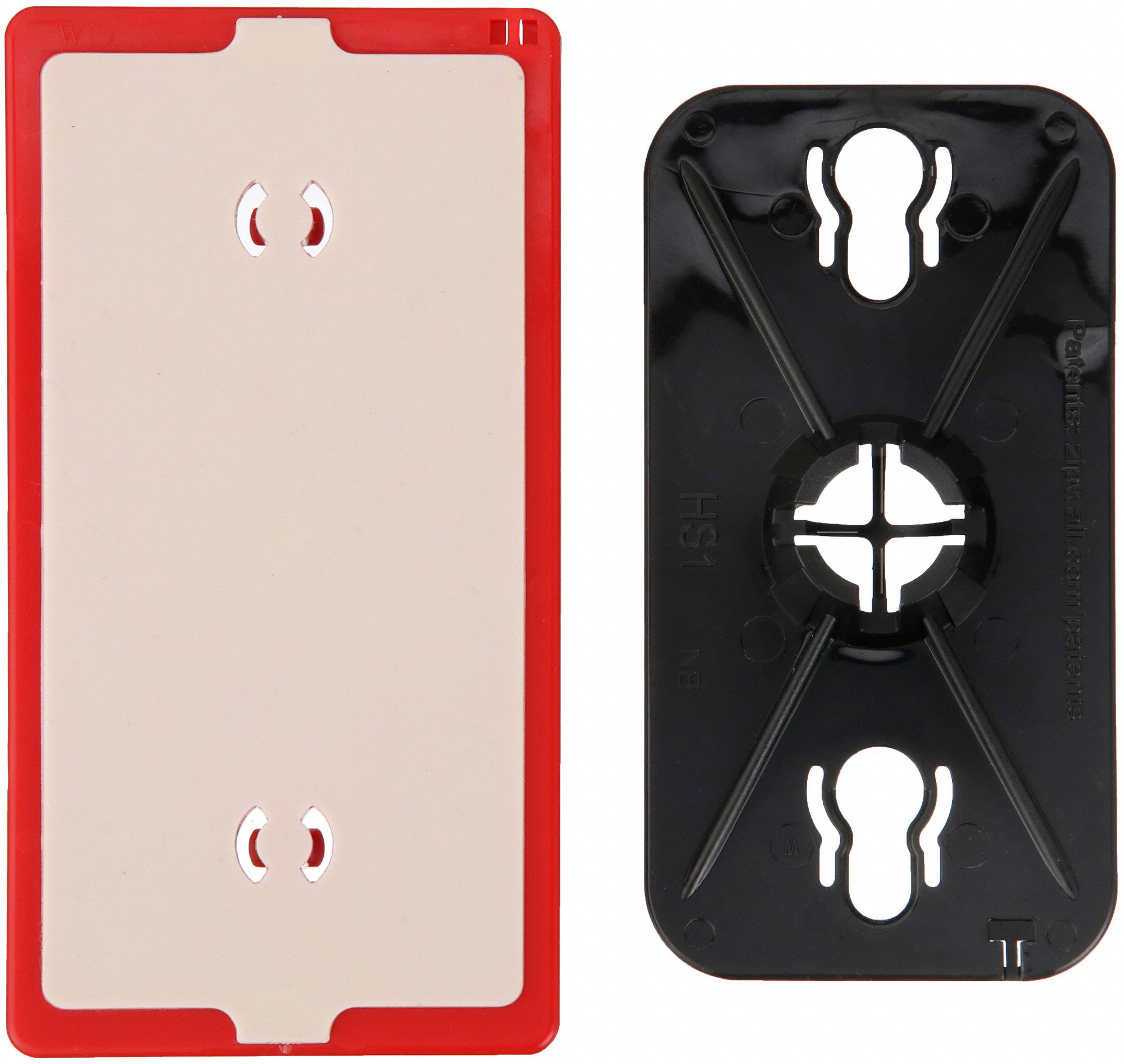 ZIPWALL, NonSkid Plate, 3 1/4 in Wd, ZipWall Replacement Head/Plate