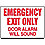 Fire Exit with Alarm Sign,10 x 14In,AL