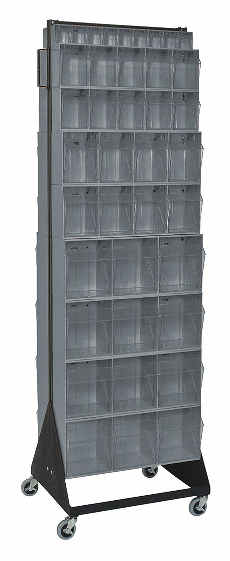 QUANTUM STORAGE SYSTEMS, 20 1/4 in x 23 5/8 in x 75 in, Mobile Double ...