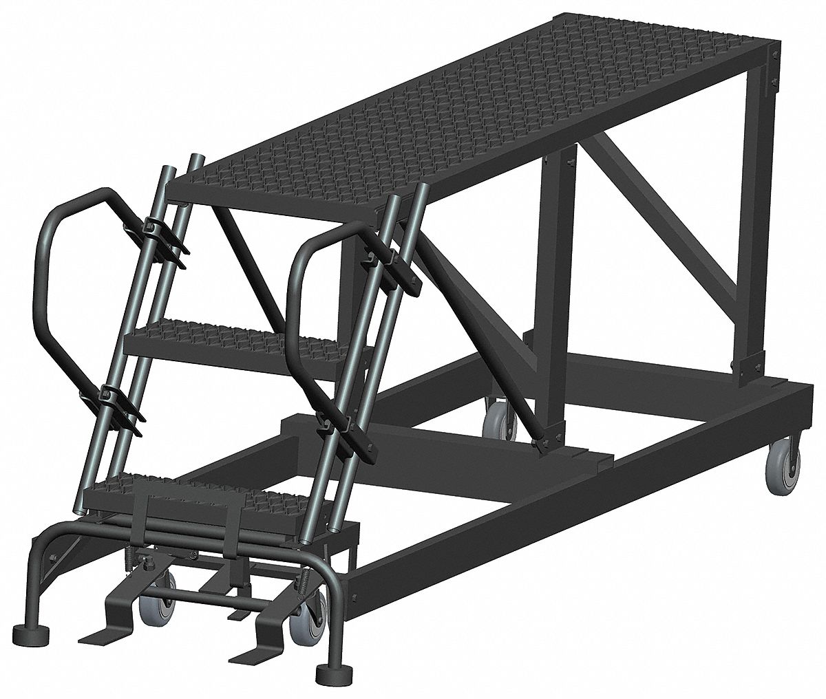 BALLYMORE, 2.5 ft Platform Ht Max, 24 in x 72 in, Mobile Work