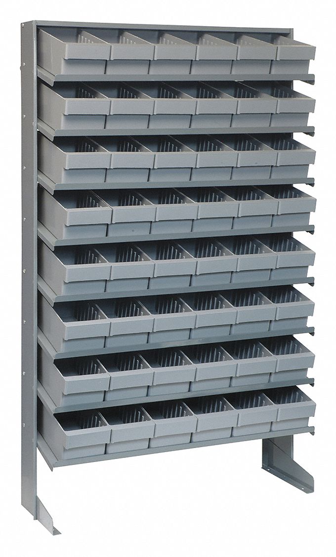 QUANTUM STORAGE SYSTEMS, 36 in x 12 in x 60 in, 1 Sided, Pick Rack ...