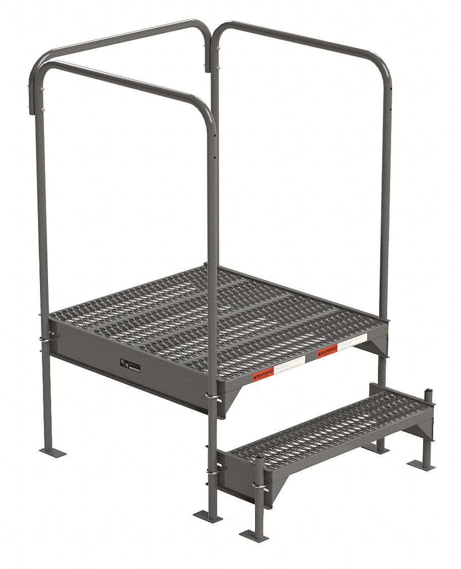 Work Platform: 18 in Platform Ht - Max, 34.6 in x 38.3 in, Steel, 500 lb Load Capacity