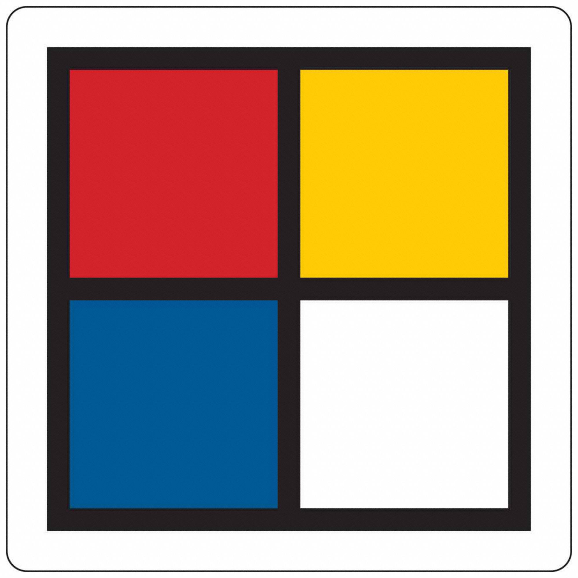 NFPA Label: 7/8 in Wd, 7/8 in Ht, Polystyrene, -40°F – 149°F Temp Range, 750 PK