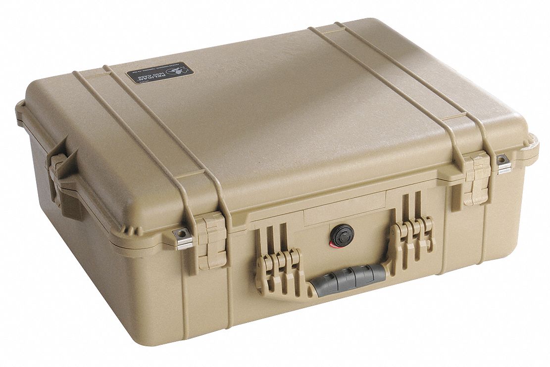 CASE  W/FOAM, 41.8x33x17.3CM, TAN