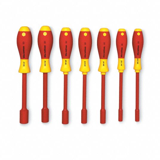 Insulated Nut Driver Set, Number of Pieces 7 Grainger