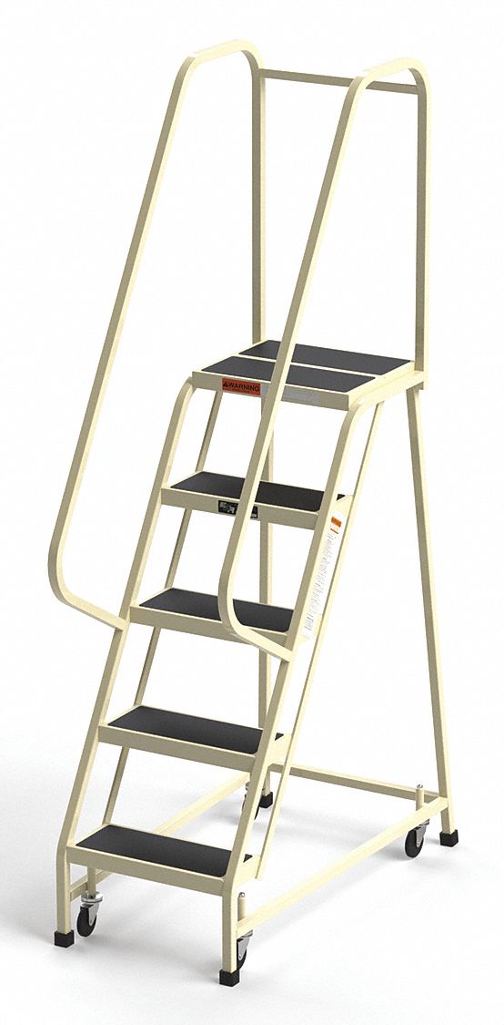 Rollng Ldr, Assembled, Hndrl, Platfm 50in H