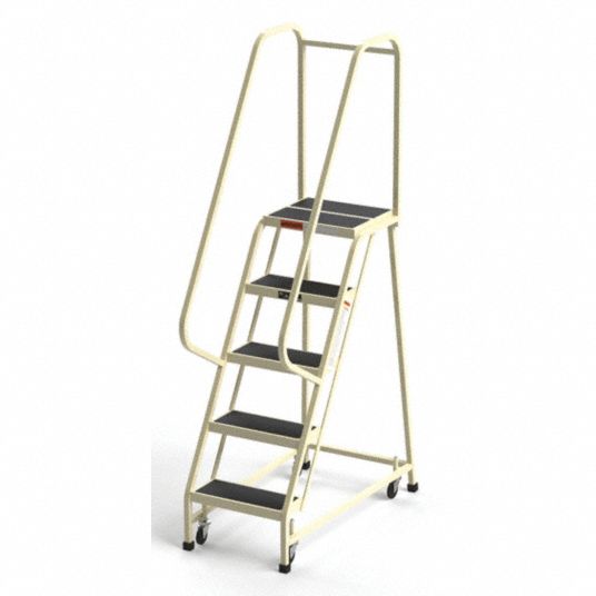 Ega Rolling Ladder 50 In Platform Ht 14 In Platform Dp 17 In