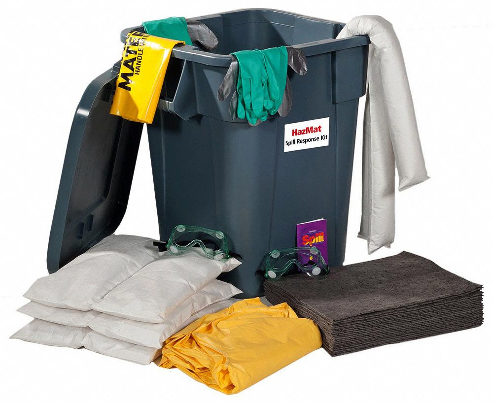 GRAINGER APPROVED Spill Kit, 28 gal., HazMat, Universal 9WAE123511