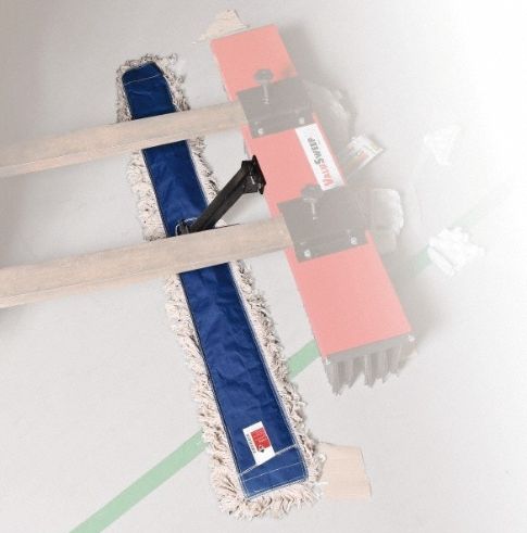 Forklift Dust Mop Kit: Indoor/Outdoor, 60 in x 4 in, Cotton