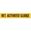 Return Activated Sludge Adhesive Pipe Markers