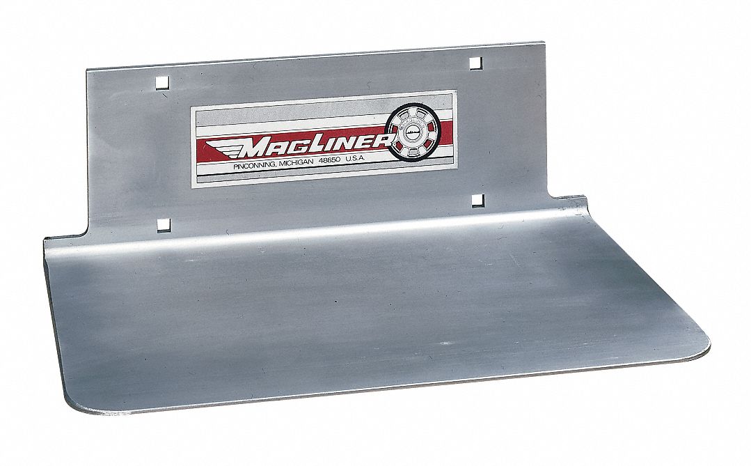 HAND TRUCK NOSE PLATE, 4½ IN OVERALL H, 500 LB LOAD CAPACITY, 14 IN X 7⅛ IN, BEVELED
