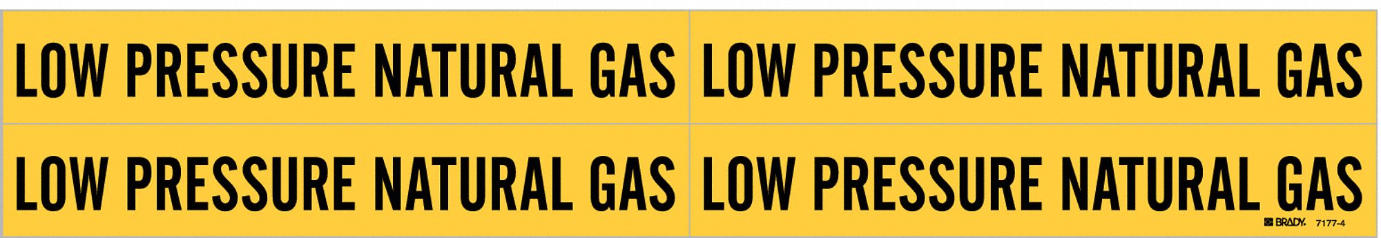 Pipe Marker, Low Pressure Natural Gas