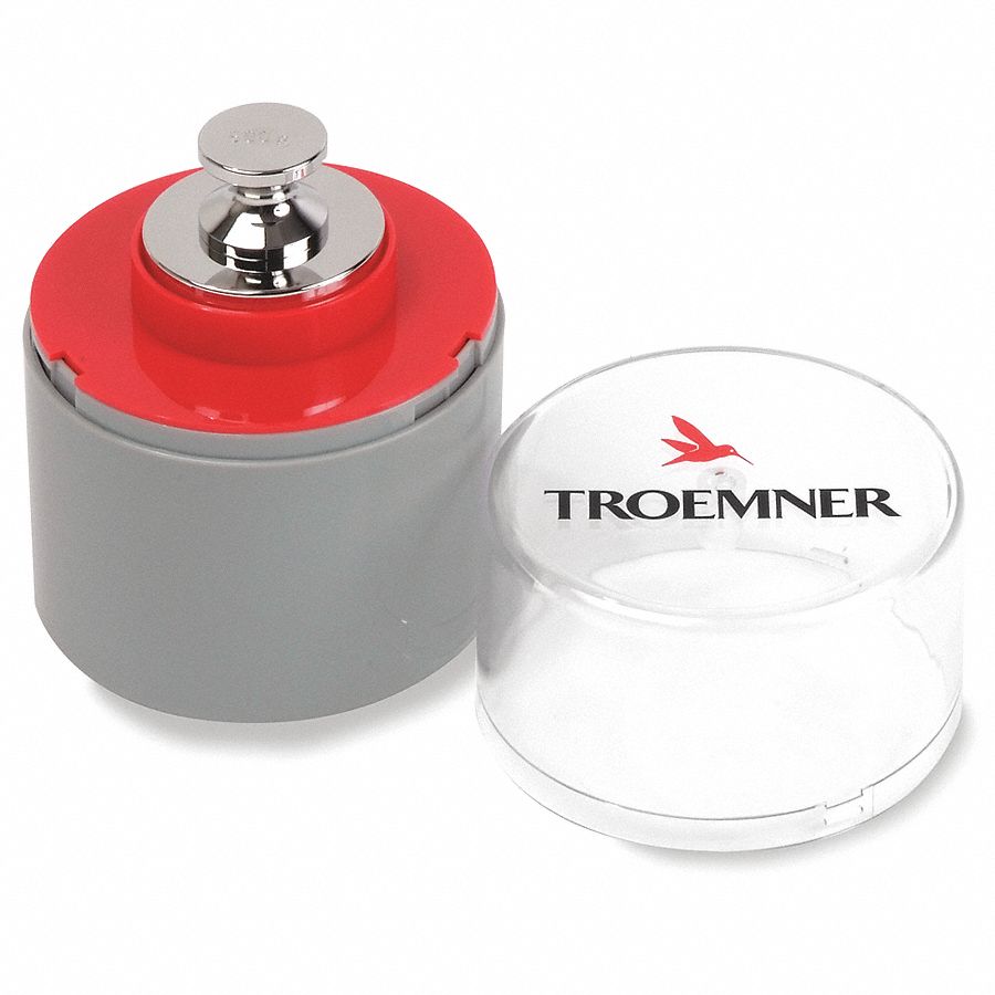 Calibration Weight: 500 g Nominal Mass, 4, No Certificate, Alloy 8 Stainless Steel, Metric