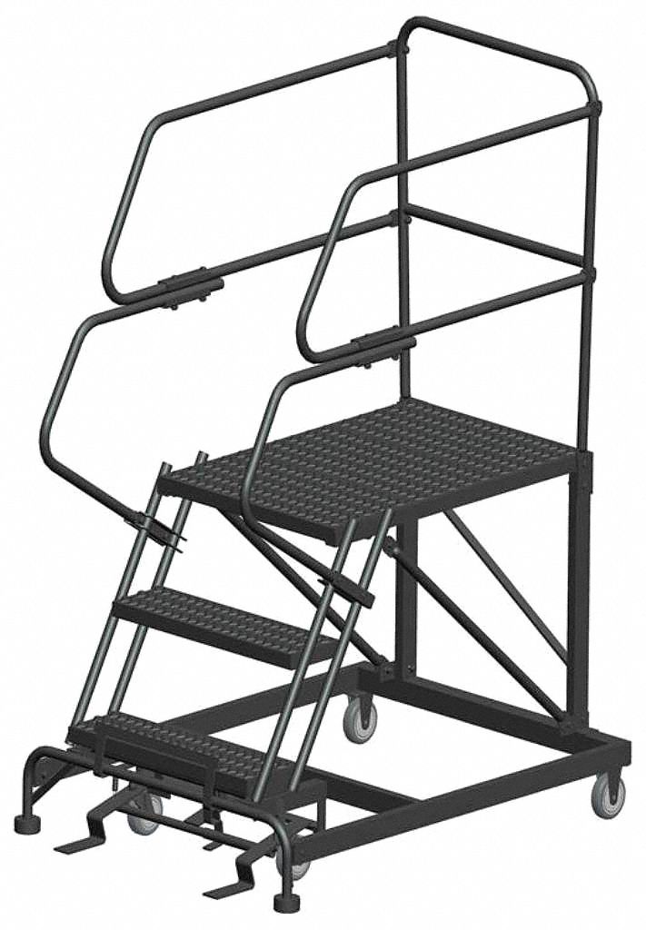 MOBILE WORK PLATFORM, 2½FT PLATFORM H - MAX, 24 IN X 36 IN, 800 LB MAX LOAD CAPACITY