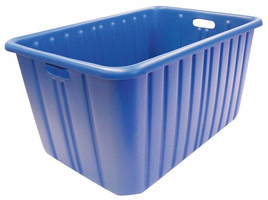 Nesting Container: 31.26 gal, 28 1/2 in x 19 in x 15 in, Blue