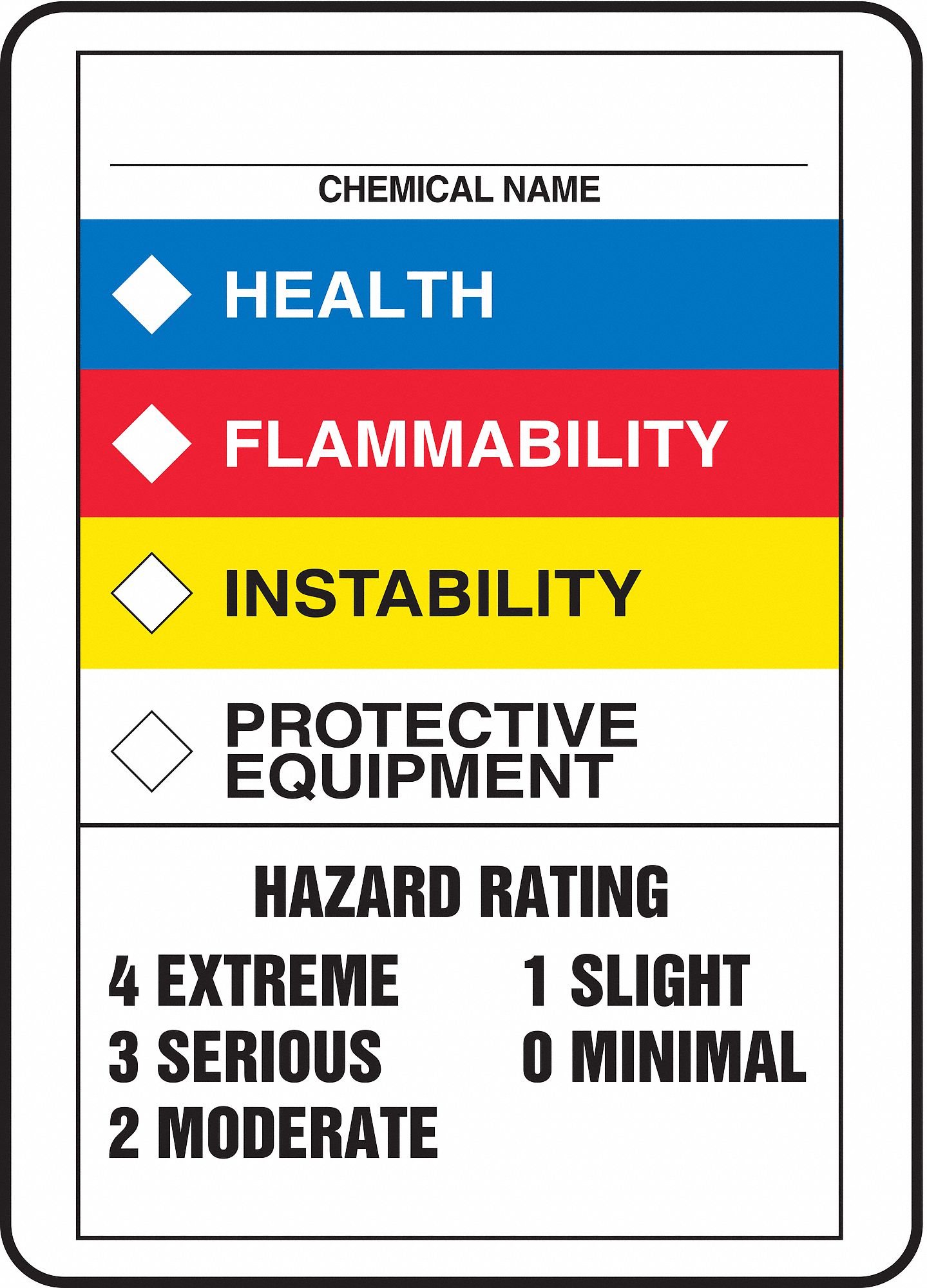 Sign,  10 in H,  7 in W,  7 in