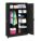 STORAGE CABINET, 48 IN X 18 IN X 78 IN, 5 SHELVES, SWING HANDLE/KEYED, 20 GA PANEL, ADJUSTABLE