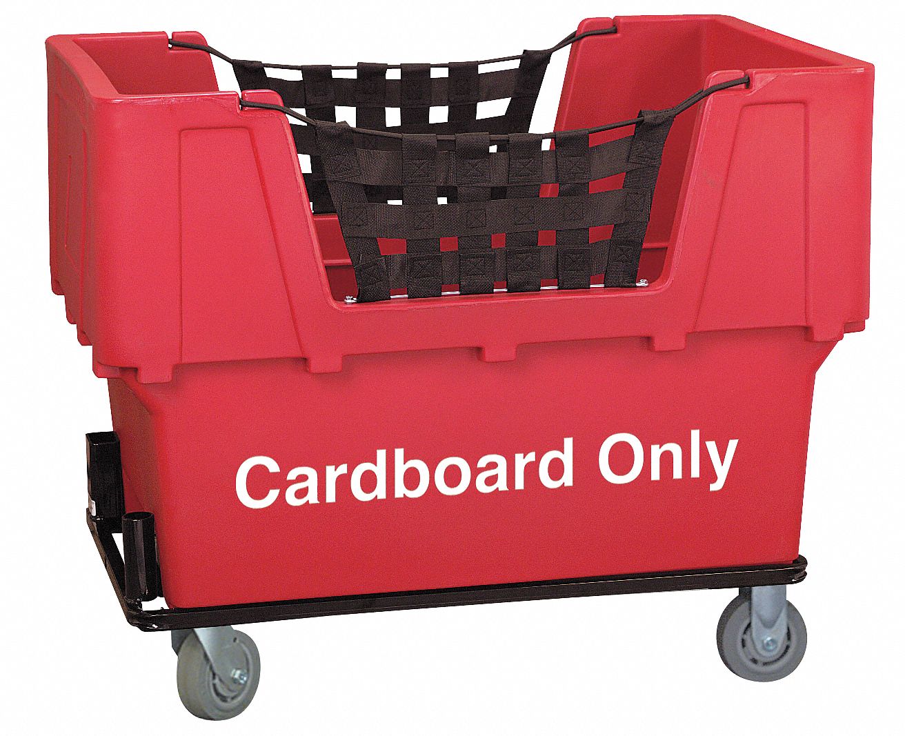 Cube Truck: 23 cu ft Cubic Foot Capacity, 1, 100 lb Load Capacity, Red, Rubber, Std