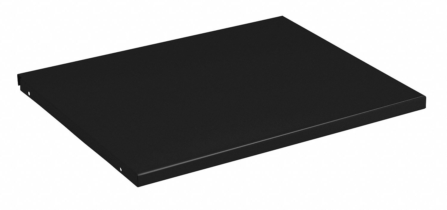 ÉTAGÈRE, NOIR, 18X18X3/4PO, ACIER AU CARBONE, POLYESTER/PEINTURE POUDRE ÉPOXY