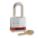 LOCKOUT PADLOCK, KEYED DIFFERENT, STANDARD BODY, HARDENED STEEL, RED, 1-1/4 IN H