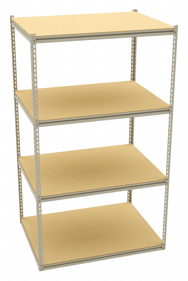 TENNSCO, Starter, MediumDuty, Boltless Shelving 9WFW3ZV74836S4D