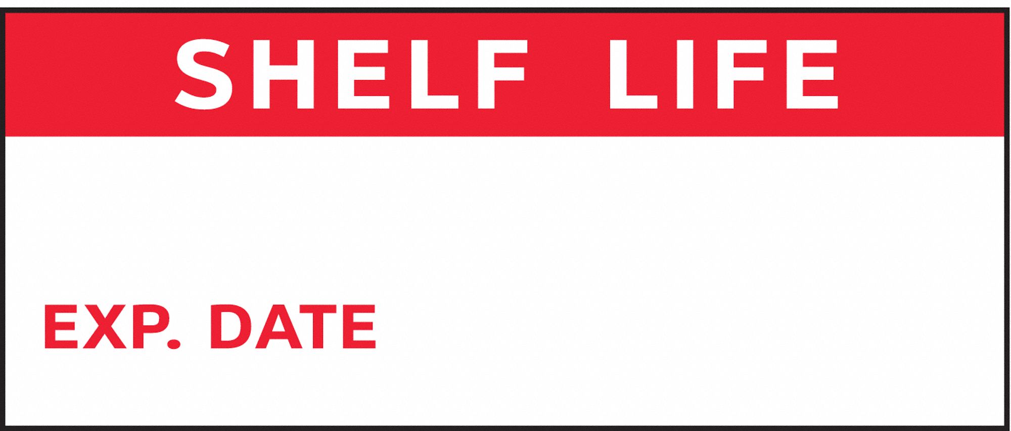 Shelf Life, 1 1/2 in Wd, Inspection Label 8NAT5TC39526 Grainger