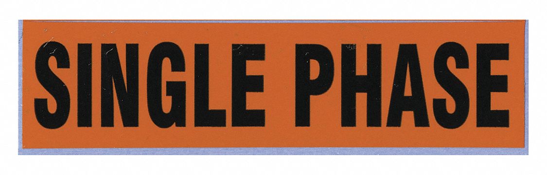 Conduit and Voltage Marker: Single Phase, Orange, Black, Fits 3 in and Smaller Pipe O.D.