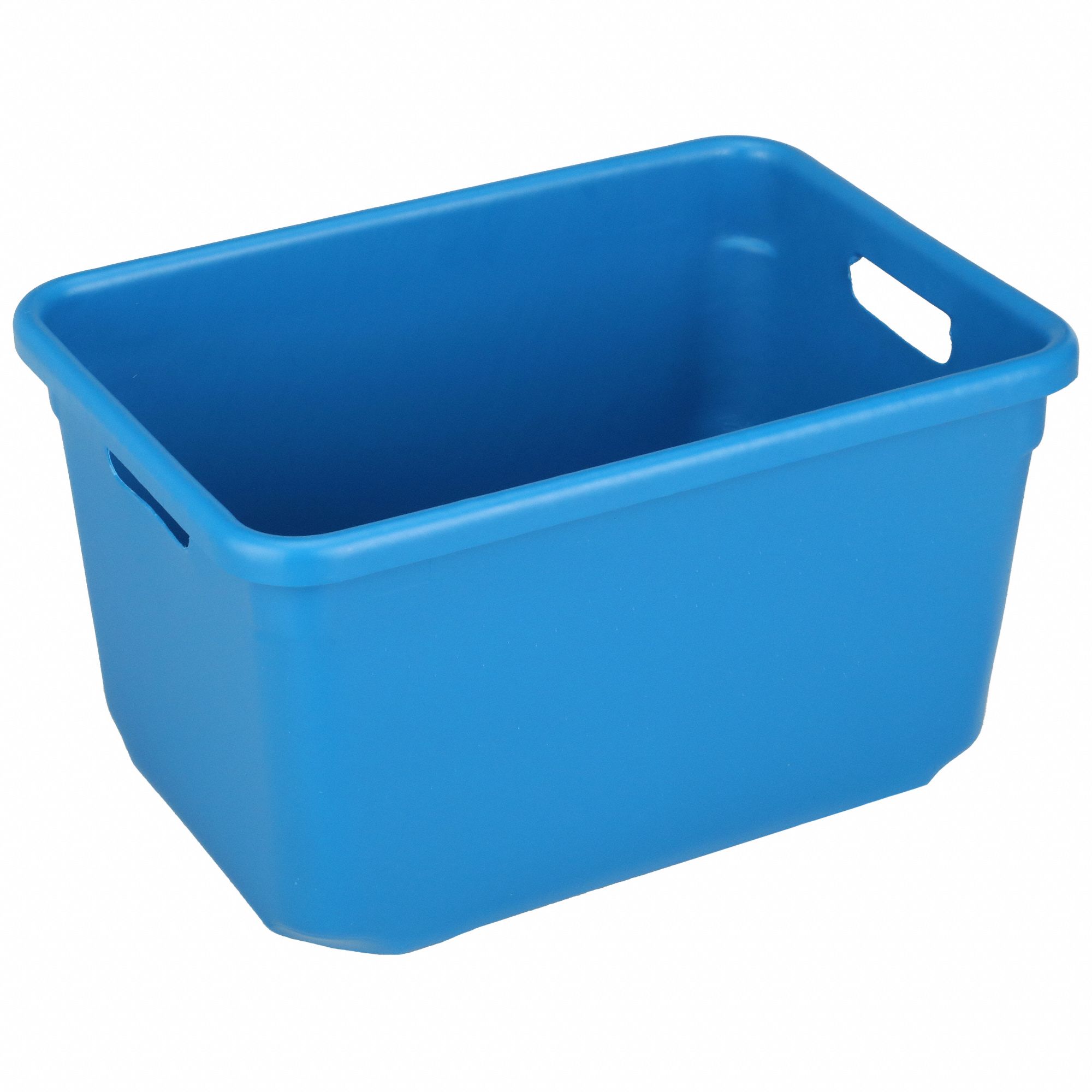 Nesting Tote: 8.1 gal, 18 in x 12 1/2 in x 10 in, Blue, Lid Not Included