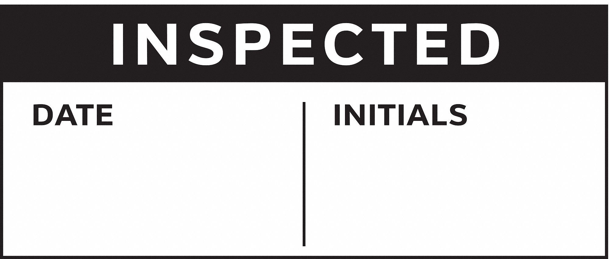 QUALITY INSPECTION LABEL,5/8 IN. H,