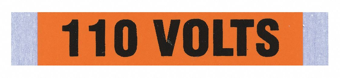 Conduit/Voltage Marker, 110 Volts, PK5