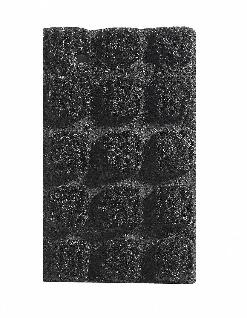 Carpeted Runner,Black,3 x 20 ft.