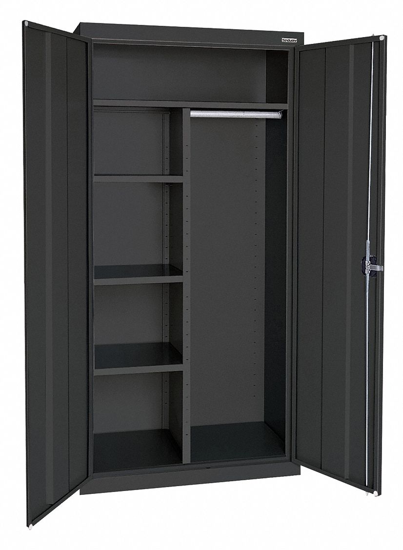 Sandusky Commercial Storage Cabinet Black 72 In H X 36 In W X 18 In D